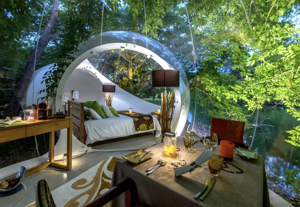 bubble tents for outdoor dining