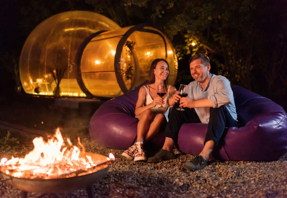 see through bubble tent